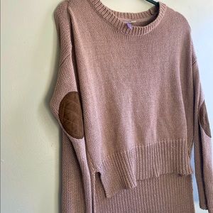Alya Brand Millennial Pink Sweatshirt w/ Elbow Pads